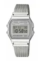 CASIO A158WEM-7EF Vintage Iconic Collection Milanaise-Band silber