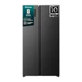 Hisense RS3P558NEFC Side-by-Side/ 544L/ Großes Fassungsvermögen/XXL Türfach/Multifunktionale Getränkeablage/Flat Duct/No Frost/SuperCool/BxHxT: 91,1×178,6×61,5cm/ Schwarz [Energieklasse C]