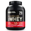 Optimum Nutrition Gold Standard 100% Molkenproteinpulver für Muskelaufbau und -regeneration mit natürlich vorkommendem Glutamin und BCAA-Aminosäuren, White Chocolate Raspberry, 76 Portionen, 2,28 kg