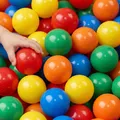 100 bunte Bälle für Bällebad 7cm Babybälle Plastikbälle Baby Balls Spielbälle