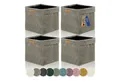 Lycce Regalkorb Kallax Boxen Cord 4er Set taupe, Aufbewahrungsbox faltbar 33x33x31cm (4 St)