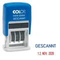 COLOP Datumstempel mit Text S160/L "GESCANNT"
