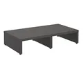 CARO-Möbel Monitorständer Monitor Schreibtischaufsatz Bildschirmerhöhung in grau 50 x 10 x 27 cm (B x H x T)