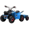 Homcom Mini, Blau, Metall, 41.5x48.5x106 cm, Spielzeug, Kinderspielzeug, Kinderautos & Elektro-Kinderautos