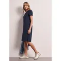 STREET ONE Midikleid mit Rundhalsausschnitt blau 46 EU