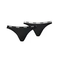 PUMA Damen Iconic Bikini Slip 4er Pack - Black (200) - XS