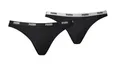 Puma - Damen Bikini Slip -  2er Pack - schwarz - Größe XS / 36