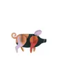 Boni-Shop Wanddekoobjekt Studio ROOF Ornament, Bastel-Set, 3D Wandobjekt - Schwein