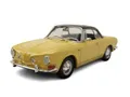 Maxichamps Modellauto VW Karmann Ghia 1600 1966 gelb schwarz, Maßstab 1:43