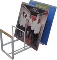 7even Schallplatten Ständer Vinyl Halter für LPs, Maxis 12" in weiß und Holz Optik XL ca. 35 cm lang…