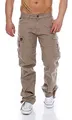 Big Seven Brian Cargo Hose Comfort Fit Herren Jeans, Farbe:Beige (Moon Rock), Hosengröße:W32/L30