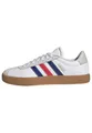 adidas Herren VL Court 3.0 Shoes, FTWR White/Pure Ruby/Mystery Ink, 40 EU