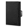Brown Bear Slim Wallet Echtleder 11 Kartenfächer Kartenetui Carbon