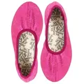 Beck Schläppchen Basic Glitzer Gymnastikschuh (bis Gr. 42 erhältlich, für Sport und Zuhause) mit rutschfester Gummi-Laufsohle rosa 25