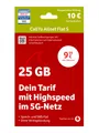 Vodafone CallYa Allnet S Prepaidkarte, (Jetzt 25 GB, 10 € Startguthaben, ohne Vertrag, 5G, Allnet-Flat)