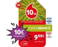 Vodafone Prepaid CallYa S, 15 GB statt 10 GB, 10 EUR Prepaidkarte