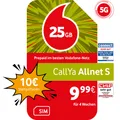 Vodafone Prepaid CallYa S|25 GB|10 EUR Startguthaben|ohne Vertrag|5G-Netz