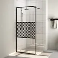 vidaXL Duschwand für Begehbare Dusche mit Klarem ESG Glas 90x195 cm
