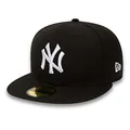 New Era New York Yankees MLB Basic Black Base Black White 59Fifty Cap - 7 3/4-62cm (XXL)