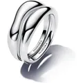 Pandora Fingerring Pandora Organisch Geformte Stacking-Ringe 193264C00 Damenring 48