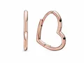 Pandora 288307 - Small - Kleine asymmetrische Herz Roségold Verg. Creolen