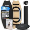 NEOLYMP Balance Board Holz – Gleichgewichtstrainer für Erwachsene & Kinder – rutschfest & bis 210 kg belastbar – 7 Schwierigkeitsstufen – Magnetisch einstellbar – Surfboard Wackelbrett