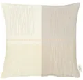 Dekokissen APELT "COMO" Gr. 1, beige (creme, kariert), B:49cm L:49cm