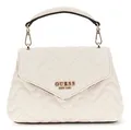 GUESS Melisandra Mini Top Handle Flap Umhängetasche Tasche Shell creme Neu