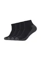 Camano Unisex Sport Quarter 4er Pack, Größe:43-46, Farbe:Black (0005)