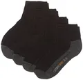 Camano Herren 5932 Quarter 4 Paar Sportsocken, Schwarz (Black 05), 43-46 EU