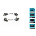 PureLink IQ-AR300 - 4K Adapter-Ring Groß - 4 x USB-C auf miniDP/DP/HDMI-A/VGA - ...