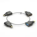 PureLink 4K USB-C Adapterring mit vier Adaptern (USB-C Stecker auf HDMI, Displa USB-Kabel