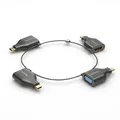 PureLink Adapter Ring Klein - 4x USB-C - USB-C > VGA/HDMI/miniDP/DP, gold
