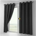 Beautex Verdunkelungsvorhang Verdunkelungsgardine Ösen Vorhang blickdicht abdunkelnd (1 St), Ösen, verdunkelnd grau 140 cm x 225 cm