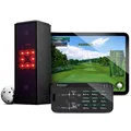 Square Golf Indoor Golf Launch Monitor - Golfsimulator für Zuhause mit realistischer Praxis & genauem Feedback, Hochgeschwindigkeitskamera, Ballgeschwindigkeit, Spinrate, 3D-Kurse,