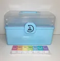 Medikamenten Aufbewahrung,Hausapotheke Box 34x21.5x19CM,Boxen Aufbewahrung