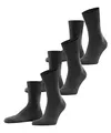 FALKE Unisex Socken Run Multipack U So Baumwolle einfarbig 3 Paar, Grau Dark Grey 3970, 39-41