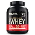Optimum Nutrition Gold Standard 100% Molkenproteinpulver für Muskelaufbau und -regeneration mit natürlich vorkommendem Glutamin und BCAA-Aminosäuren, Unflavoured, 75 Portionen, 2,25 kg
