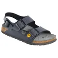 Birkenstock Professional Milano Birko-Flor ESD 634790 - Sandalias Con tirantes, Color Negro (79), 38 EU (5 UK)