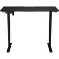 JUSKYS Schreibtisch Office Stand (120 x 60 cm, ohne Ablage, Schwarz)