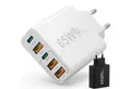 GreenHec 65w USB C Ladegerät iPhone Samsung Netzteil Charger Mehrfach Schnelllade-Gerät (50 mA, Spar-Set, 65w Penta Charger, Schnellladegerät multi Netzstecker 17 16 15 14 13 12 11 Pro Max Air)