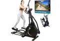 Skandika Crosstrainer Carbon P23, Ellipsentrainer für Zuhause, 23 Programme, Transportrollen, App kompatibel, bis 135 kg, 16 Widerstandsstufen
