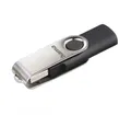 Hama Rotate, USB 2.0, Schwarz/Silber USB-Stick (USB 2.0)