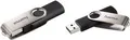 hama USB 2.0 Speicherstick FlashPen "Rotate", 64 GB Datentransferrate: 6 MB/Sek., aus Kunststoff / Metall, - 1 Stück (104302)