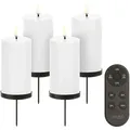 Uyuni Giftbox Pillar Stumpenkerze für Adventskranz nordic white