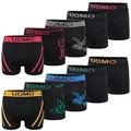 L&K 10er Pack Herren Retroshorts Boxershorts Men Mikrofaser in 10 verschiedenen Modelle 1209 BL S/M