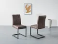 Esszimmerstuhl HELA "Donna", braun (vintage braun, anthrazit), B:42cm H:91cm T:62cm
