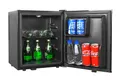 METRO Professional Minibar GMB2038B, 38 L, 60 W, LED-Beleuchtung, 1 Regal, +6 °C bis +22 °C, umkehrbare Tür, schwarz