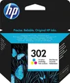 HP HP original Druckerpatrone 302 Tri-colour C/Y/M Tintenpatrone (3 Probemonate gratis* drucken)
