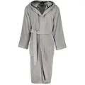 Cawoe Bademantel, Grau, Textil, Uni, Oeko-Tex® Standard 100, Handmade in Germany, Taschen, besonders flauschig, angenehm warm, hochwertige Qualität, Badtextilien, Bademäntel, Bademäntel Damen